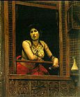 Jean-Leon Gerome Woman at Her Window painting